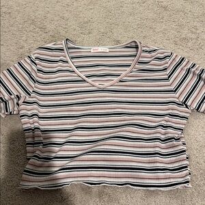 ROMWE Multicolor Striped Top